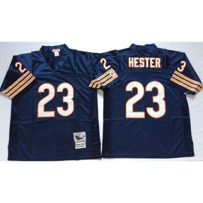 Mitchell&Ness Chicago Bears #23 Devin Hester Blue Small No. Throwback Stitched NFL Jersey