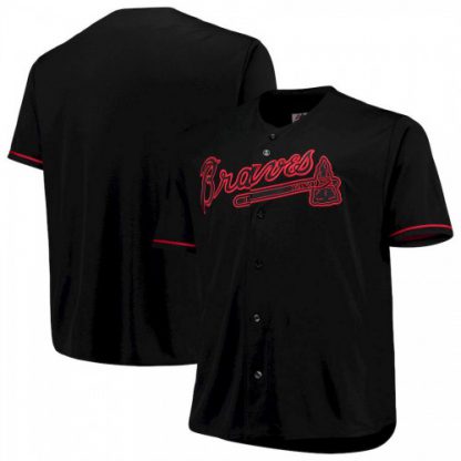 Atlanta Atlanta Braves Majestic Big & Tall Pop Fashion Jersey Black
