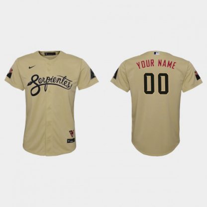 Arizona Diamondbacks Custom Youth Nike 2021 City Connect MLB Jersey Gold