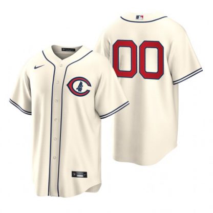 Chicago Cubs Custom Men's 2022 Field of Dreams MLB Game Jersey - Cream