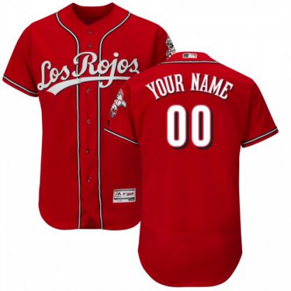 Cincinnati Reds Majestic Flexbase Authentic Collection Custom Jersey Red
