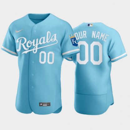 Kansas City Royals Custom Men's Nike Powder Blue 2022 Authentic Jersey