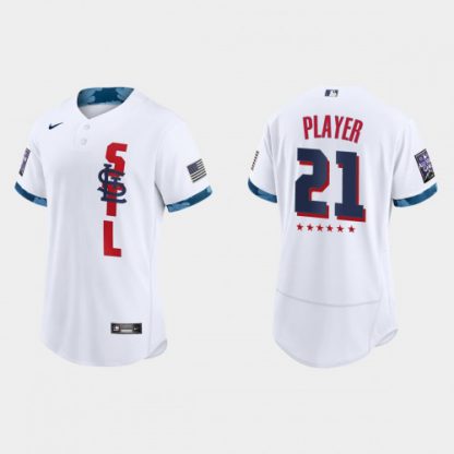 St.Louis Cardinals Custom 2021 Mlb All Star Game Authentic White Jersey