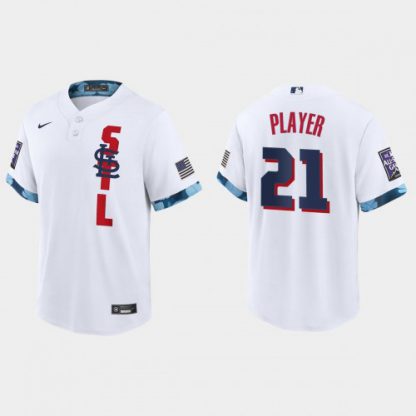 St.Louis Cardinals Custom 2021 Mlb All Star Game Fan's Version White Jersey