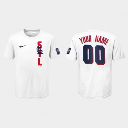 St.Louis Cardinals Custom Youth 2021 Mlb All Star Game White T-Shirt
