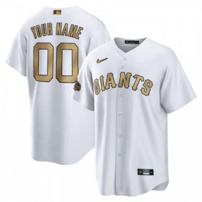 San Francisco Giants Custom Men's Nike White 2022 MLB All-Star Game Replica Jersey
