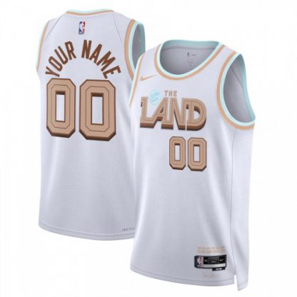Cleveland Cavaliers Custom Unisex Nike White 2022-23 Swingman Jersey - City Edition