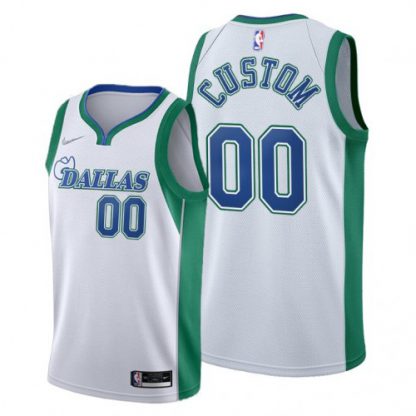Dallas Mavericks Custom Men's 2021-22 City Edition White NBA Jersey