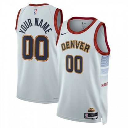 Denver Nuggets Custom Unisex Nike Gray 2022-23 Swingman Jersey - City Edition