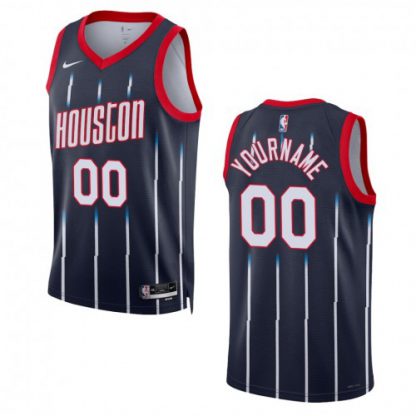 Houston Rockets Custom Unisex Nike Navy 2022-23 Swingman Jersey - City Edition