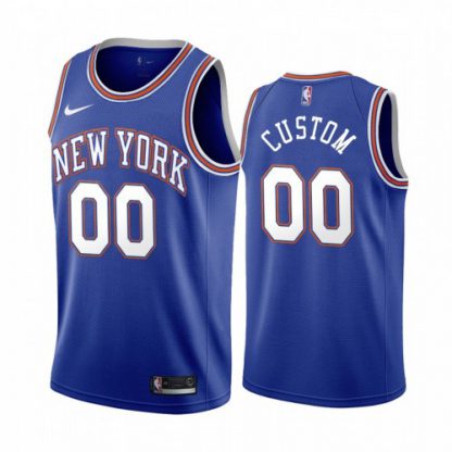 Nike Knicks Custom Navy 2019-20 Statement Edition NBA Jersey
