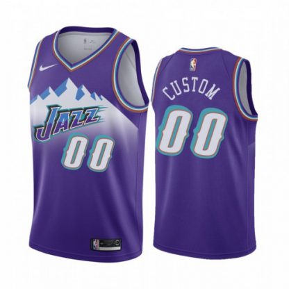 Nike Jazz Custom Purple 2019-20 Hardwood Classic Edition Stitched NBA Jersey