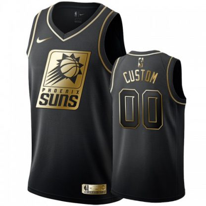 Nike Suns Custom Men's Black Golden Edition Swingman NBA Jersey