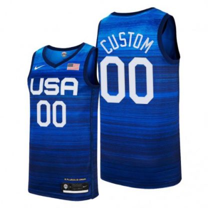 Men's Nike Custom Navy USA Basketball 2020 Summer Olympics Player Jersey