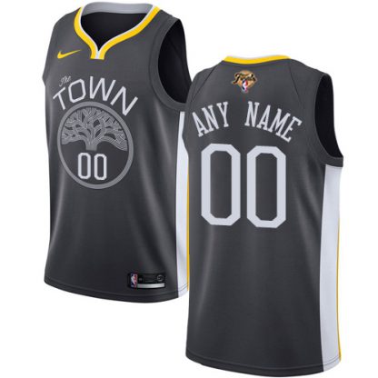 Nike Lakers Custom Black 2022 NBA Finals Swingman Statement Edition Jersey