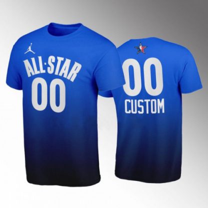 Custom Nike Nike Blue 2023 NBA All-Star Game T-Shirt