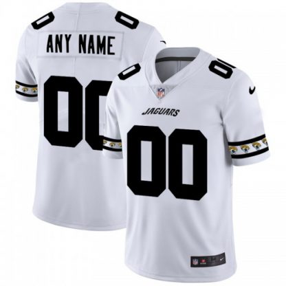 Jacksonville Jaguars Custom Nike White Team Logo Vapor Limited NFL Jersey