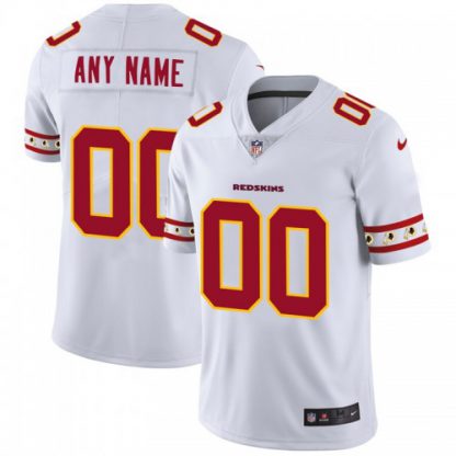 Nike Washington Commanders Custom Men's White Team Logo Vapor Limited NFL Jersey