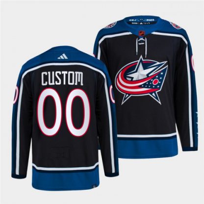 Columbus Blue Jackets Custom Men's adidas Reverse Retro 2.0 Authentic Player Jersey - Navy