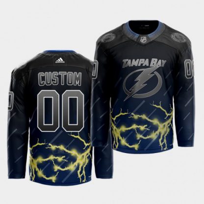Adidas Lightning Custom 2021 City Concept NHL Stitched Jersey - Black