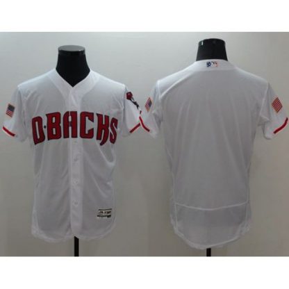 Arizona Diamondbacks Blank White Fashion Stars & Stripes Flexbase Authentic Stitched MLB Jersey