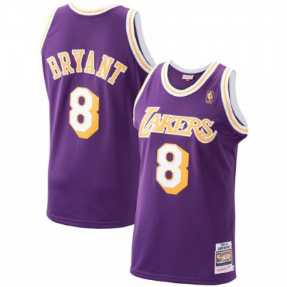 Mitchell & Ness Los Angeles Los Angeles Lakers #8 Kobe Bryant 1996-97 Hardwood Classics Stitched NBA Jersey Purple