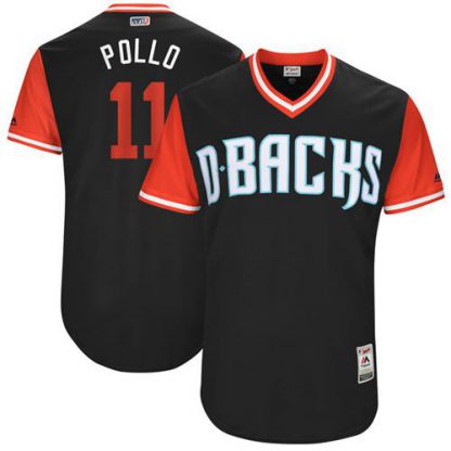 Arizona Diamondbacks #11 A. J. Pollock Black "Pollo" Players Weekend Authentic Stitched MLB Jersey