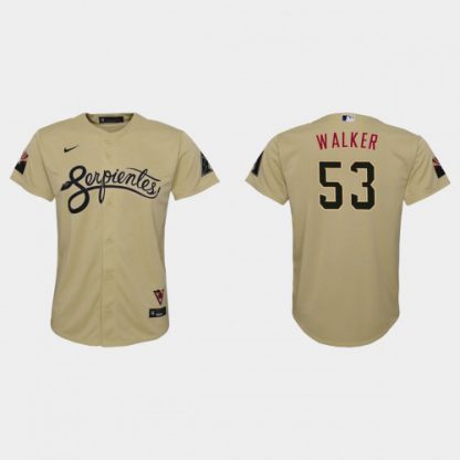 Arizona Arizona Diamondbacks #53 Christian Walker Youth Nike 2021 City Connect MLB Jersey Gold