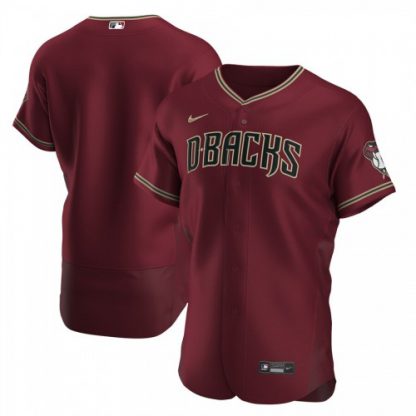 Arizona Arizona Diamondbacks Men's Nike Crimson Authentic Alternate Team MLB Jersey