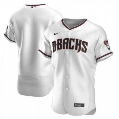 Arizona Arizona Diamondbacks Men's Nike White Crimson Authentic Home Team MLB Jersey