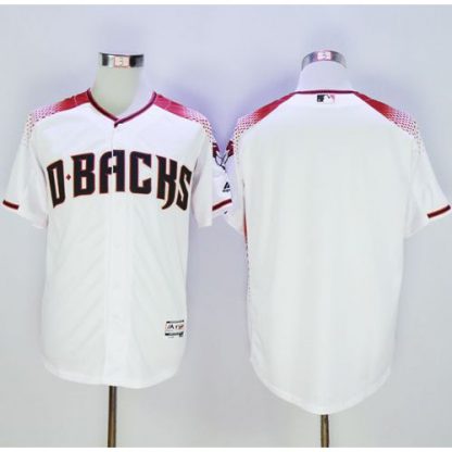 Arizona Diamondbacks Blank White/Brick New Cool Base Stitched MLB Jersey