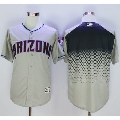 Arizona Diamondbacks Blank Gray/Capri New Cool Base Stitched MLB Jersey