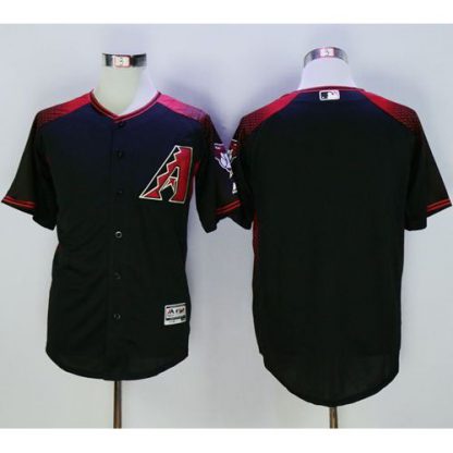 Arizona Diamondbacks Blank Black/Brick New Cool Base Stitched MLB Jersey