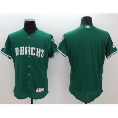 Arizona Diamondbacks Blank Green Celtic Flexbase Authentic Collection Stitched MLB Jersey