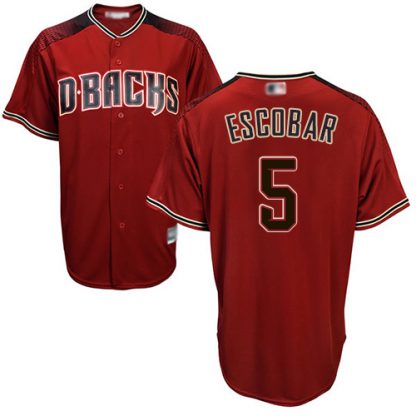 Arizona Diamondbacks #5 Eduardo Escobar Sedona Red Alternate Women's Stitched MLB Jersey