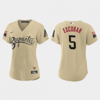 Arizona Arizona Diamondbacks #5 Eduardo Escobar Women's Nike 2021 City Connect MLB Jersey Gold
