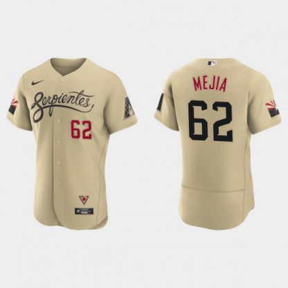Arizona Arizona Diamondbacks #62 Humberto Mejia Men's Nike 2021 City Connect Authentic MLB Jersey Gold