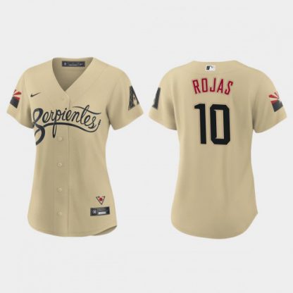 Arizona Arizona Diamondbacks #10 Josh Rojas Women's Nike 2021 City Connect MLB Jersey Gold