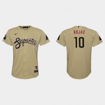 Arizona Arizona Diamondbacks #10 Josh Rojas Youth Nike 2021 City Connect MLB Jersey Gold