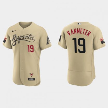 Arizona Arizona Diamondbacks #19 Josh Vanmeter Men's Nike 2021 City Connect Authentic MLB Jersey Gold