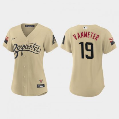 Arizona Arizona Diamondbacks #19 Josh Vanmeter Women's Nike 2021 City Connect MLB Jersey Gold