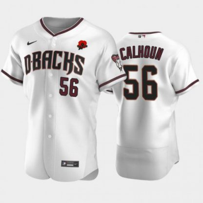 Arizona Arizona Diamondbacks #56 Kole Calhoun Men's Nike Authentic 2021 Memorial Day MLB Jersey - White