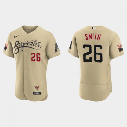 Arizona Arizona Diamondbacks #26 Pavin Smith Men's Nike 2021 City Connect Authentic MLB Jersey Gold