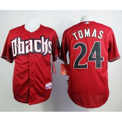 Arizona Diamondbacks #24 Yasmany Tomas Red Cool Base Stitched MLB Jersey