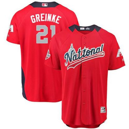 Arizona Diamondbacks #21 Zack Greinke Red 2018 All-Star National League Stitched MLB Jersey