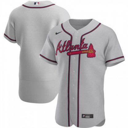 Atlanta Atlanta Braves Men's Nike Gray Road 2020 Authentic Official MLB Team Jersey