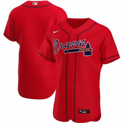 Atlanta Atlanta Braves Men's Nike Red Alternate 2020 Authentic Official Team MLB Jersey