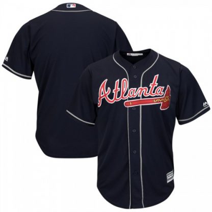 Atlanta Braves Blank Navy 2019 Alternate Official Cool Base Stitched MLB Jersey