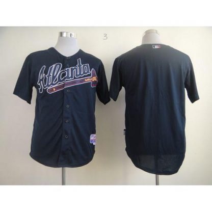 Atlanta Braves Blank Blue Alternate Stitched MLB Jersey