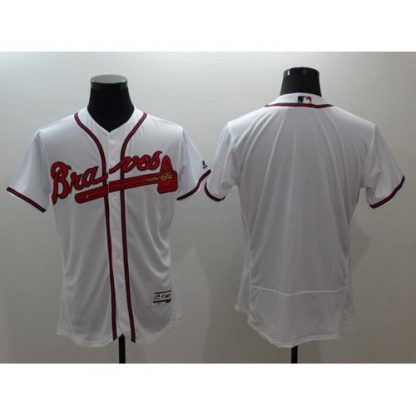 Atlanta Braves Blank White Flexbase Authentic Collection Stitched MLB Jersey